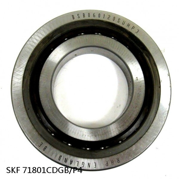 71801CDGB/P4 SKF Super Precision,Super Precision Bearings,Super Precision Angular Contact,71800 Series,15 Degree Contact Angle #1 image